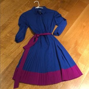 Eliza J Pleated Shirtdress